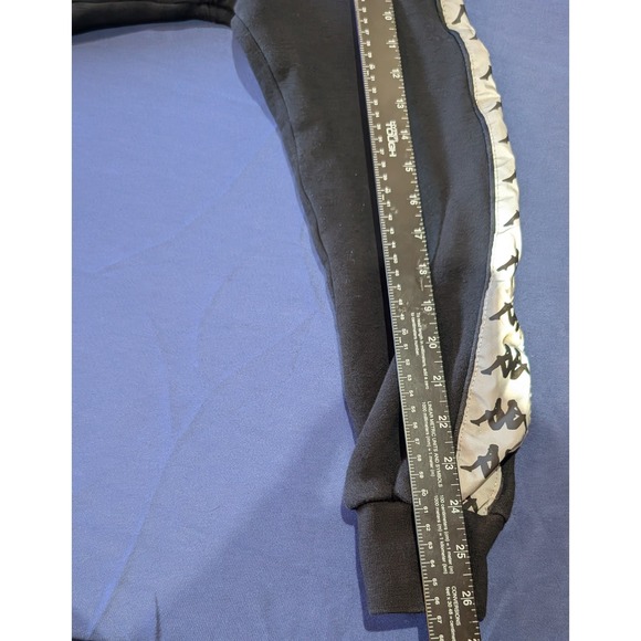 Kappa‎ Black Cropped Quarter Zip Sweatshirt Women's X Small Logo Tape Athleisure - Picture 8 of 10